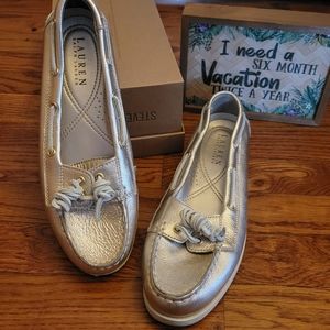 Ralph Lauren Slip On Moccasin / Loafers (metallic)